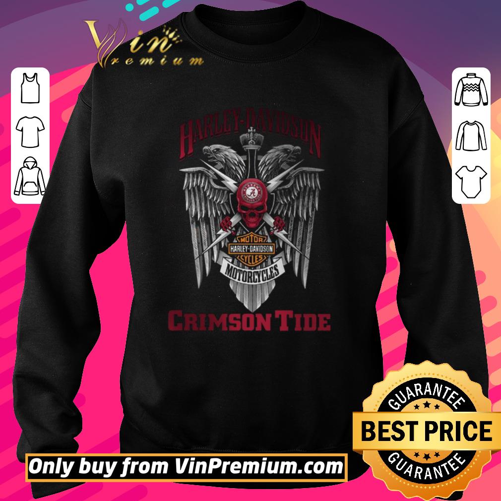 Funny Harley Davidson Motor Cycles Crimson Tide shirt