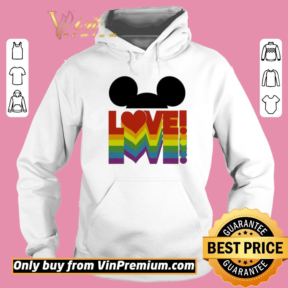 Awesome Love lgbt mickey mouse shirt