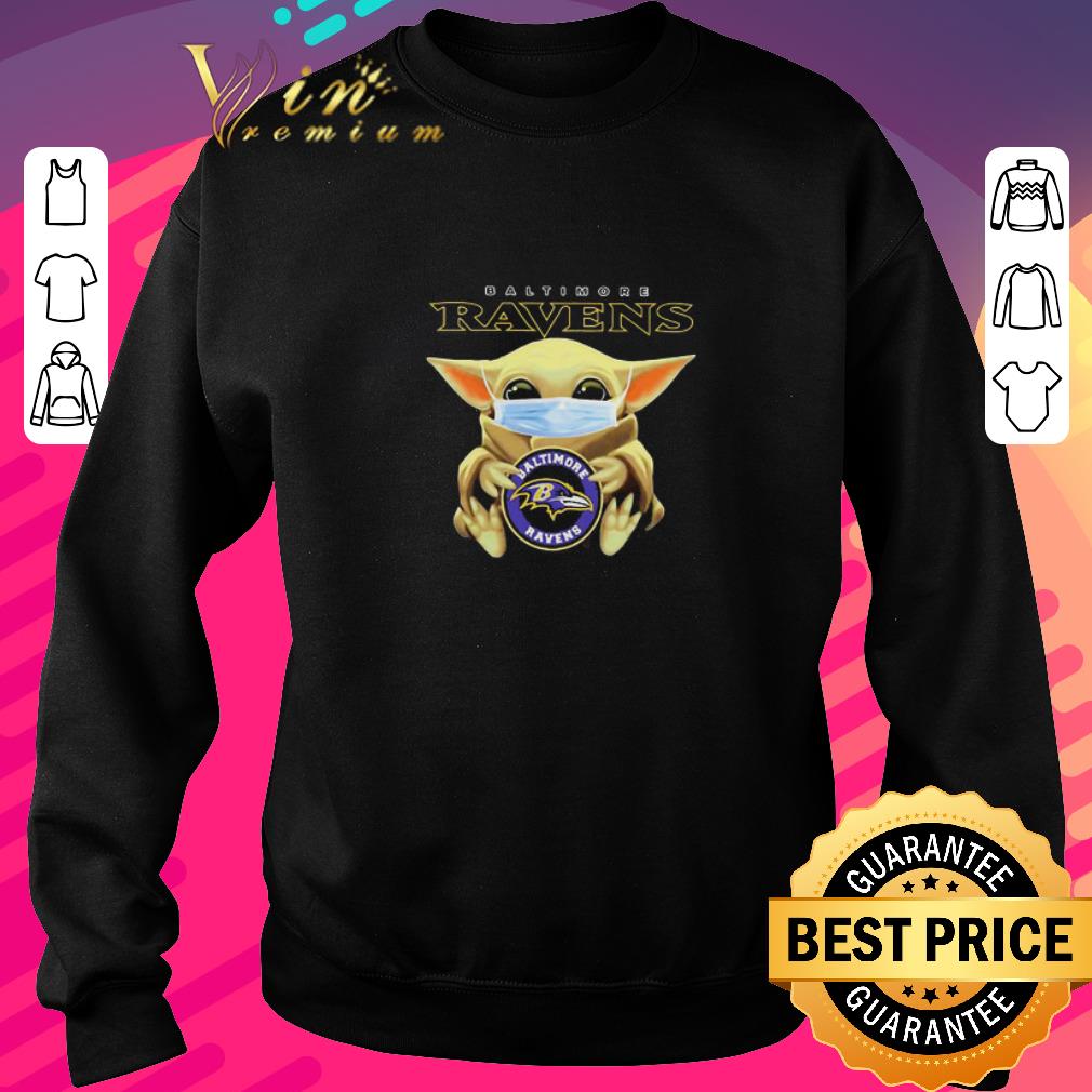 Official Baby Yoda Mask Baltimore Ravens Coronavirus shirt