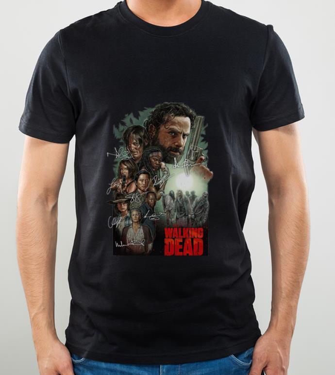 Nice The Walking Dead Signatures shirt