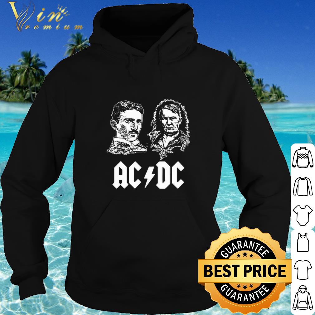 Official ACDC Band Nikola Tesla Thomas Edison Science shirt
