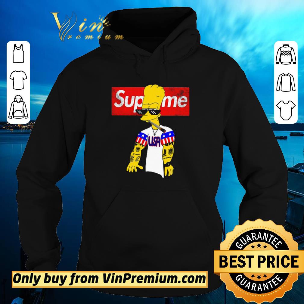 Funny Supreme bart simpson usa shirt