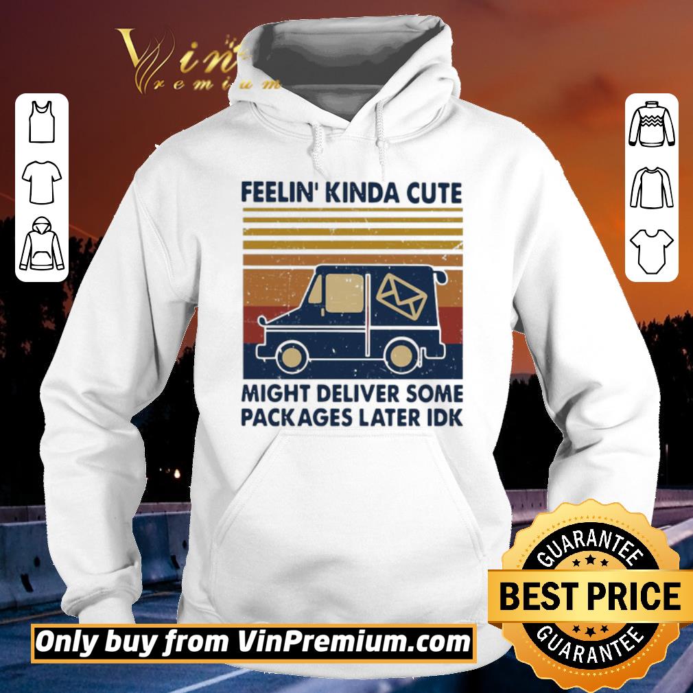 Premium Feelin Kinda Cute Might Deliver Some Packages Later Idk Vintage shirt