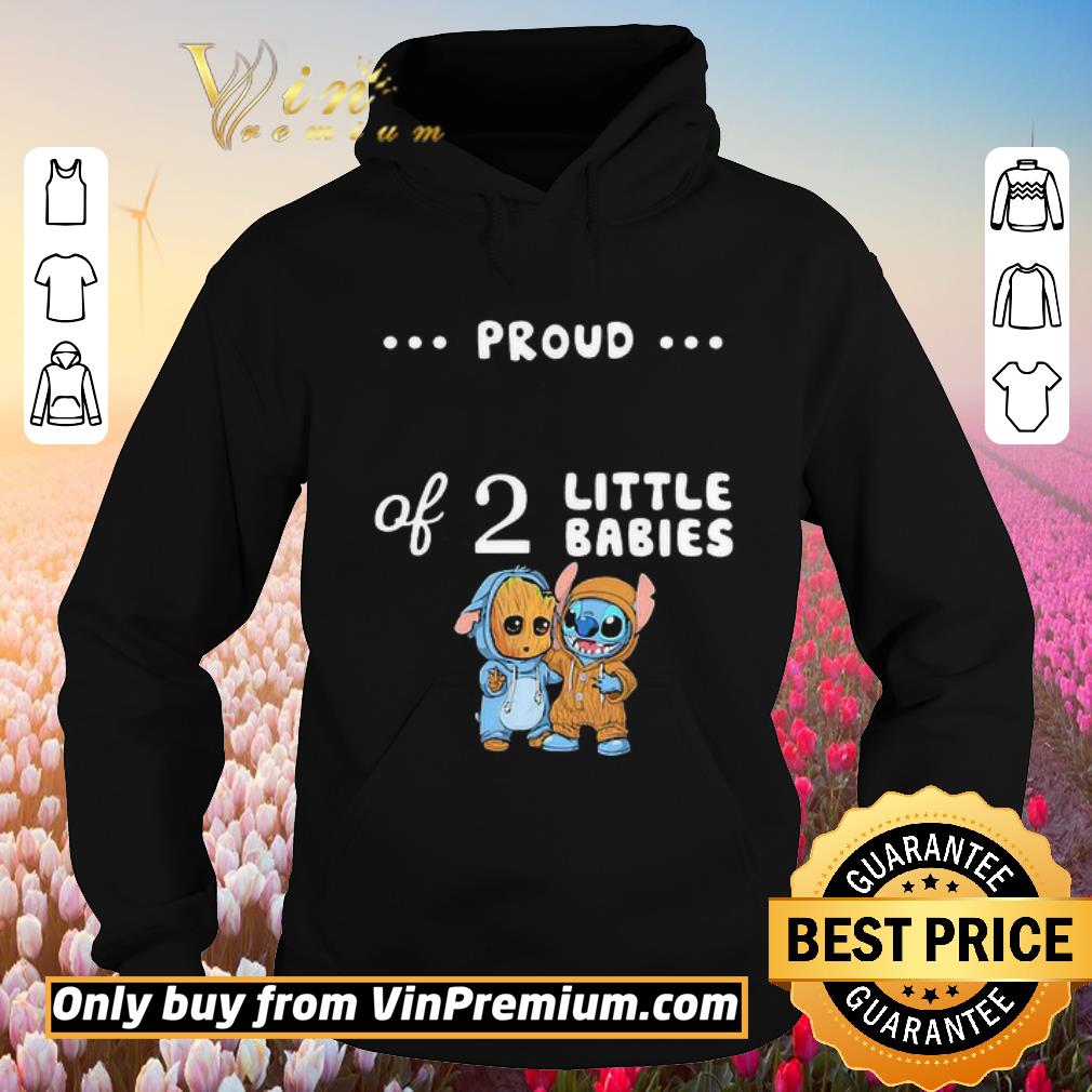 Official Proud of 2 little babies baby groot and stitch shirt 5 Official Proud of 2 little babies baby groot and stitch shirt
