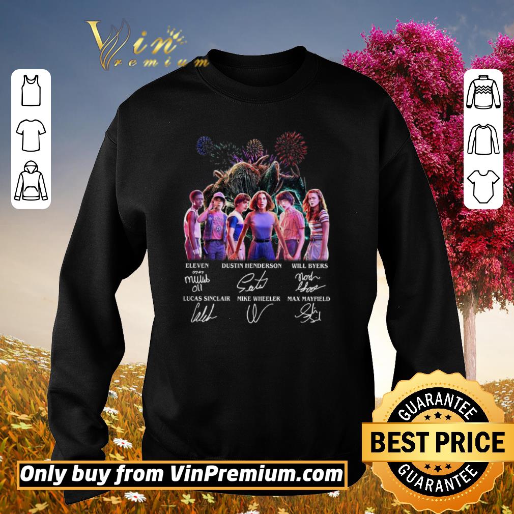 Funny Stranger Things season 3 all character signature shirt