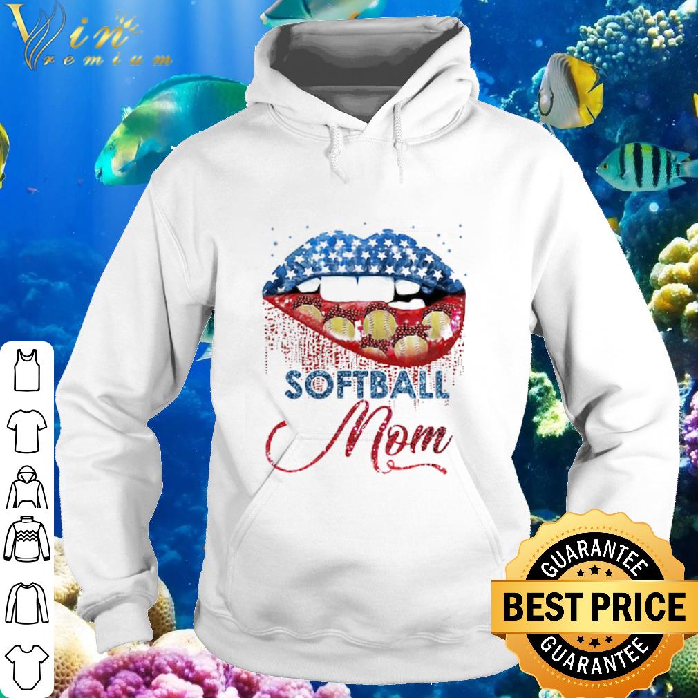 Nice Lips Softball Mom 4th Of July Independence Day shirt 5 Nice Lips Softball Mom 4th Of July Independence Day shirt