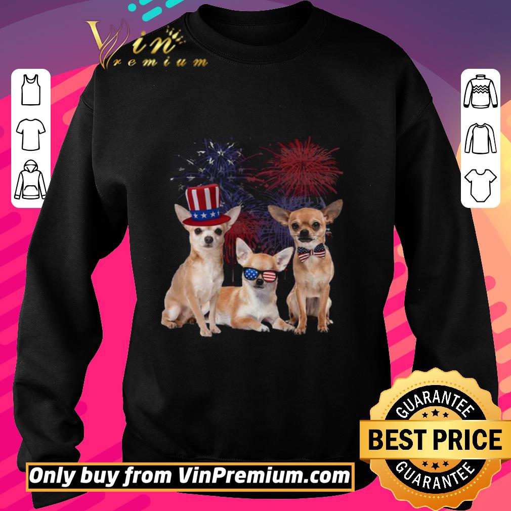 Premium Chihuahua 4 Of July 4 American Flag shirt