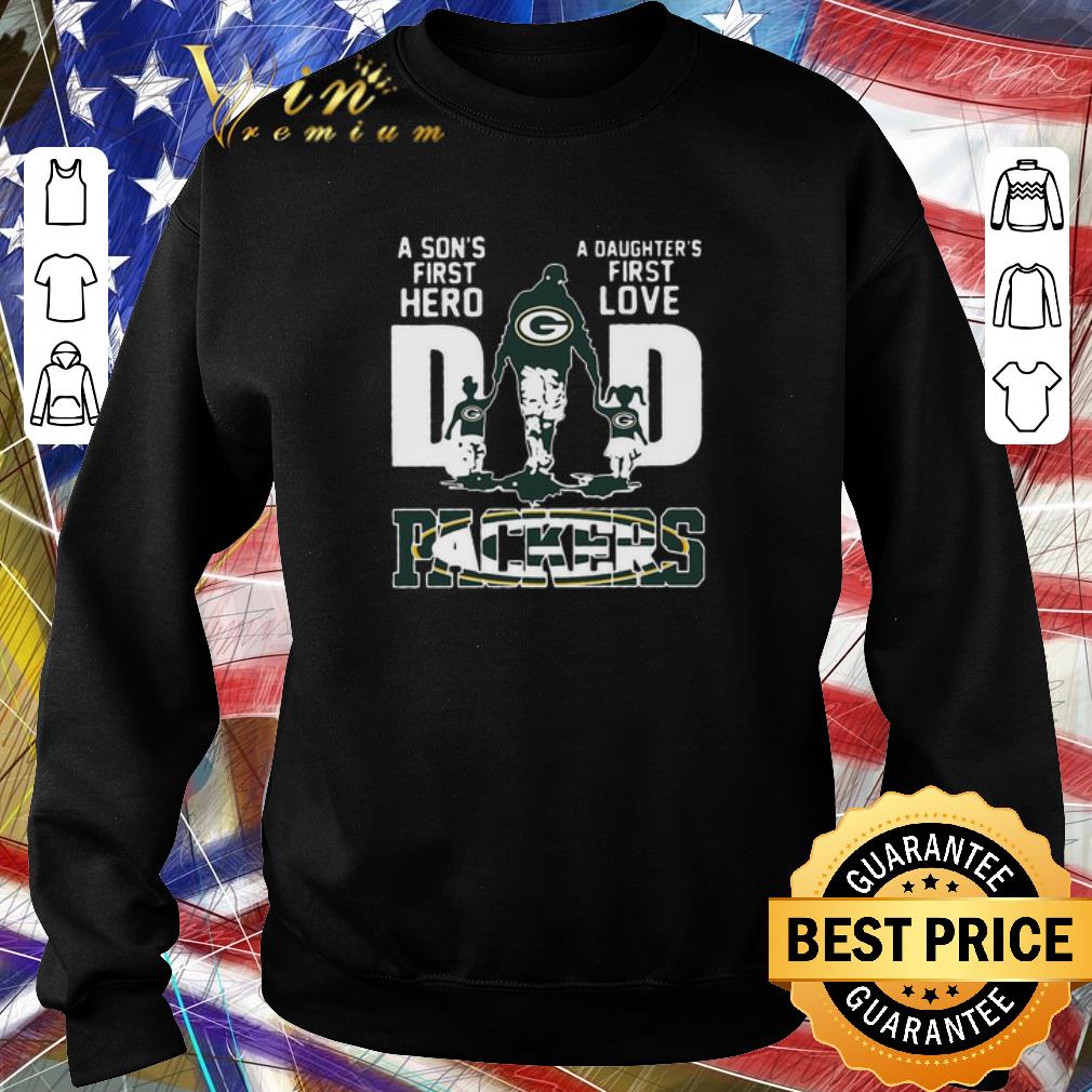 Nice Logo Green Bay Packers Dad A Son’s First Hero A Daughter’s First Love shirt 5 Nice Logo Green Bay Packers Dad A Son’s First Hero A Daughter’s First Love shirt