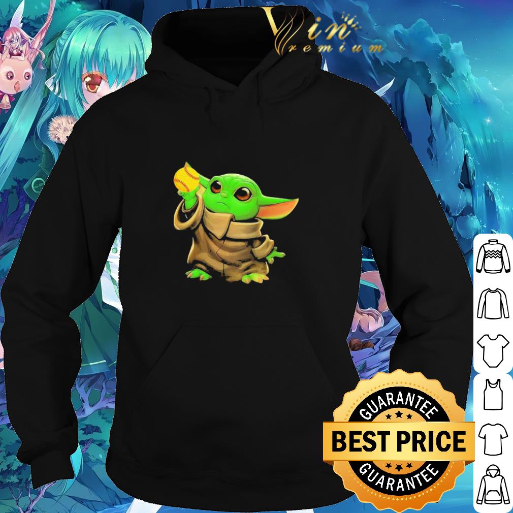 Official Baby Yoda Holding Softball Star Wars shirt