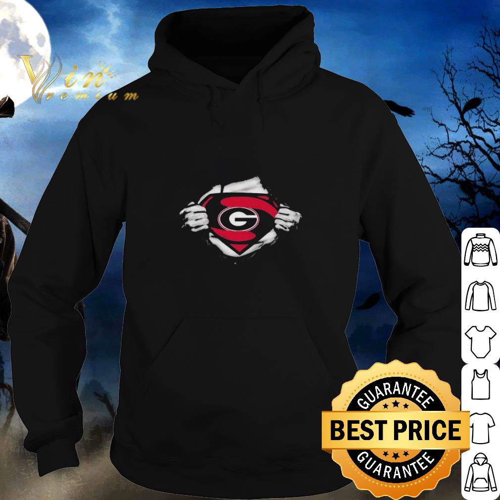 Premium Georgia Bulldogs Insides Me Superman Logo shirt 5 Premium Georgia Bulldogs Insides Me Superman Logo shirt