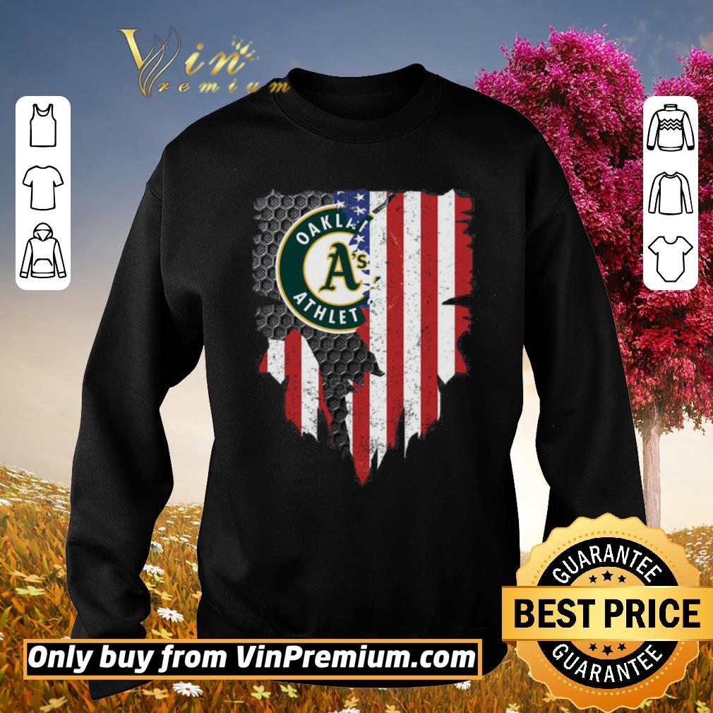 Premium Oakland Athletics Inside American Flag shirt 5 Premium Oakland Athletics Inside American Flag shirt