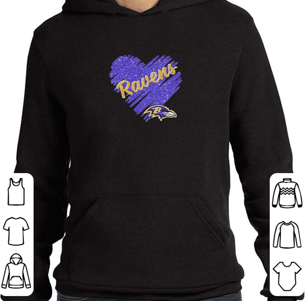 Top Love Baltimore Ravens Heart Diamond shirt 5 Top Love Baltimore Ravens Heart Diamond shirt