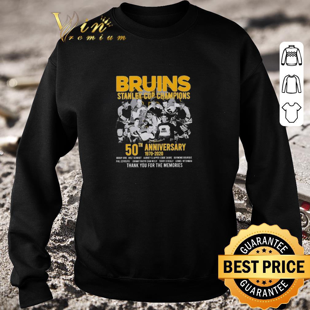 Funny Boston Bruins Stanley Cup Champions 50th Anniversary 1970-2020 shirt
