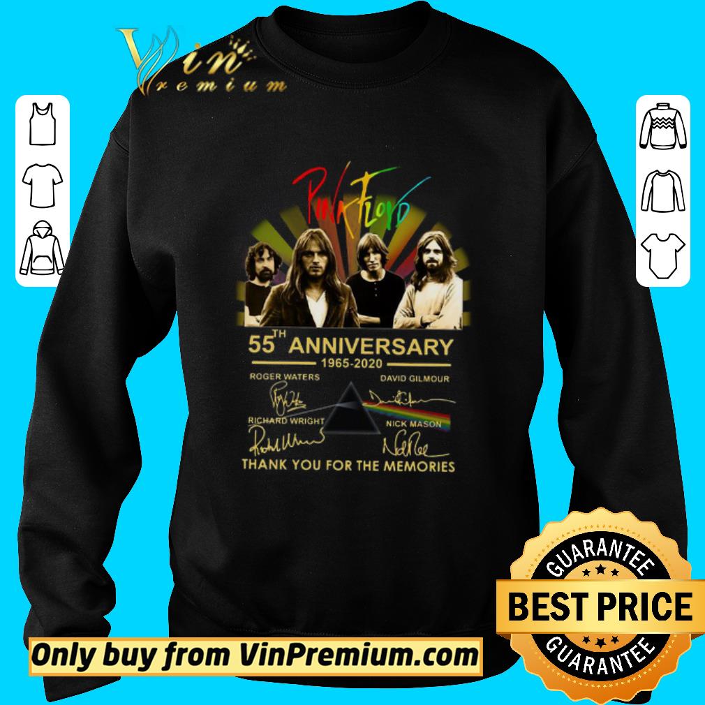 Premium Pink Floyd 55th Anniversary 1965 2020 Thank You For The Memories Signatures shirt