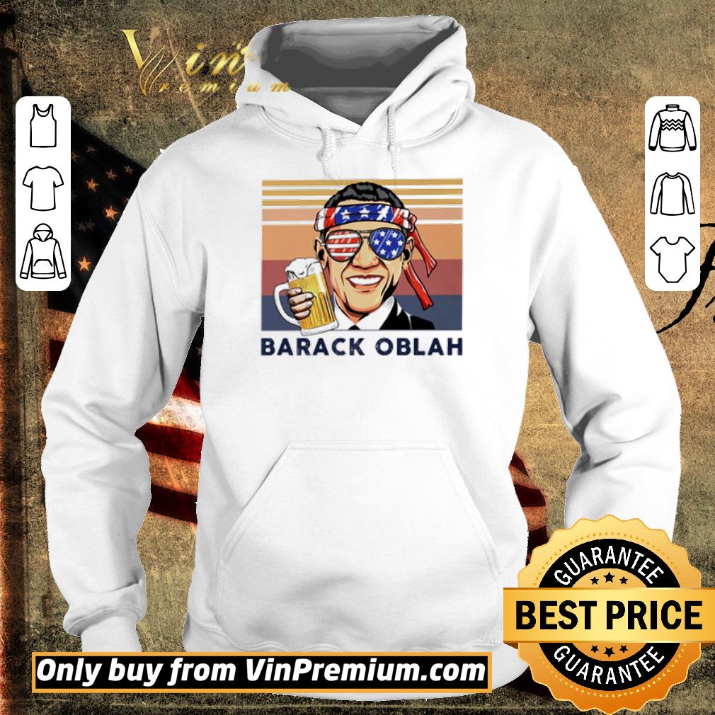 Premium Vintage Barack Obama Barack Oblah drink 4th of July independence day shirt