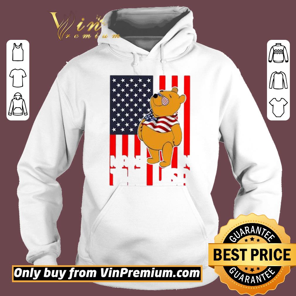 Official Pooh Made In The USA America Flag shirt