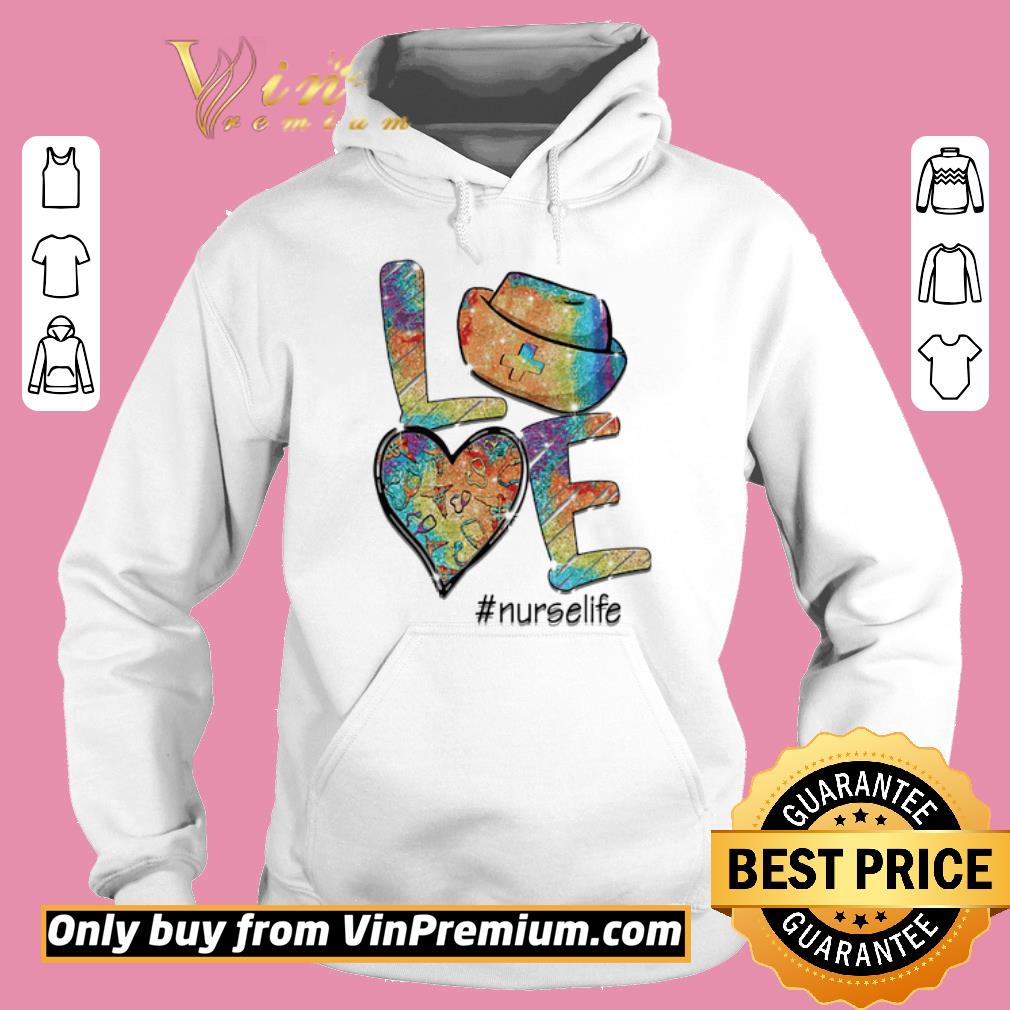 Official Love nurse life stethoscope heart shirt