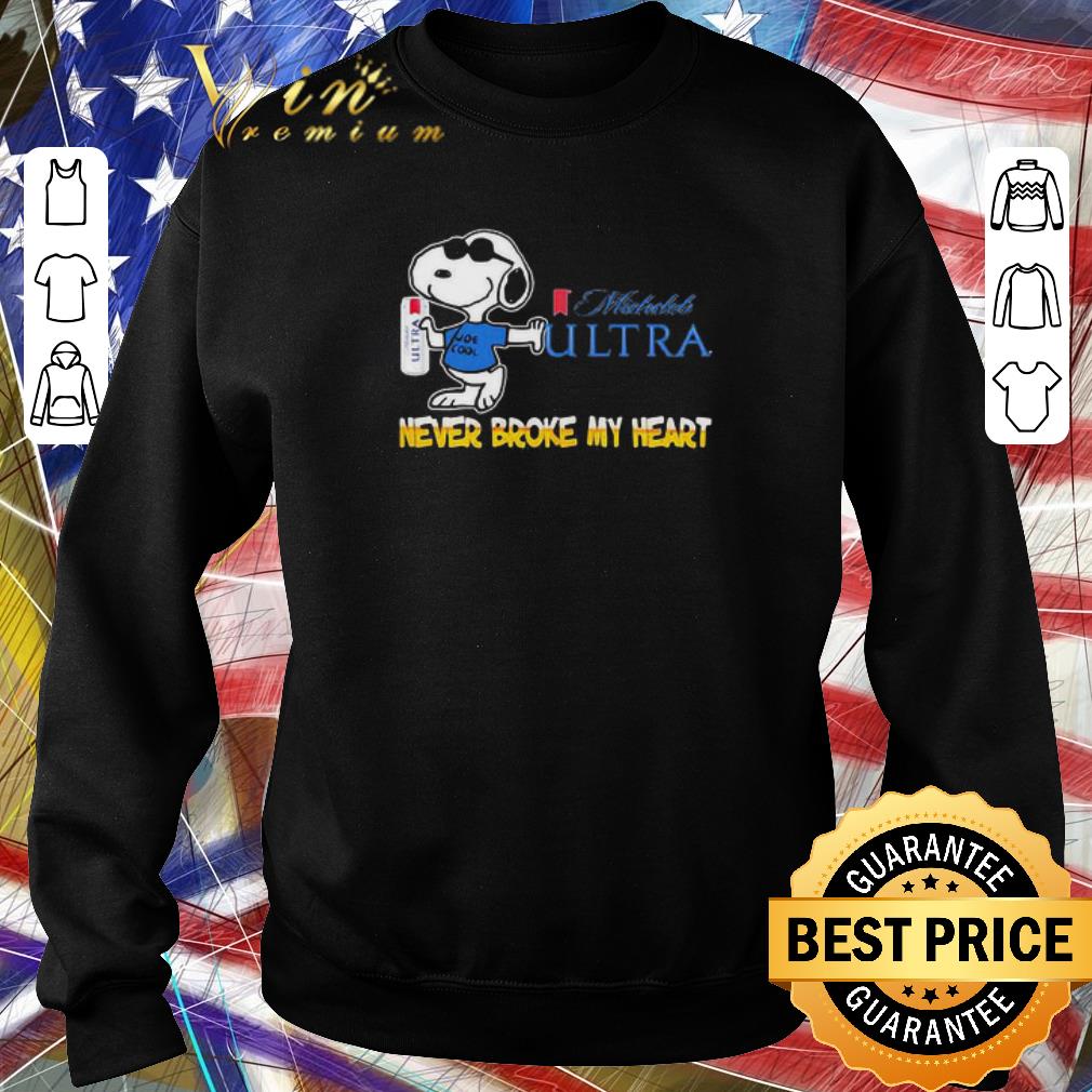 Funny Snoopy Hug Michelob Ultra Beer Never Broke My Heart.png