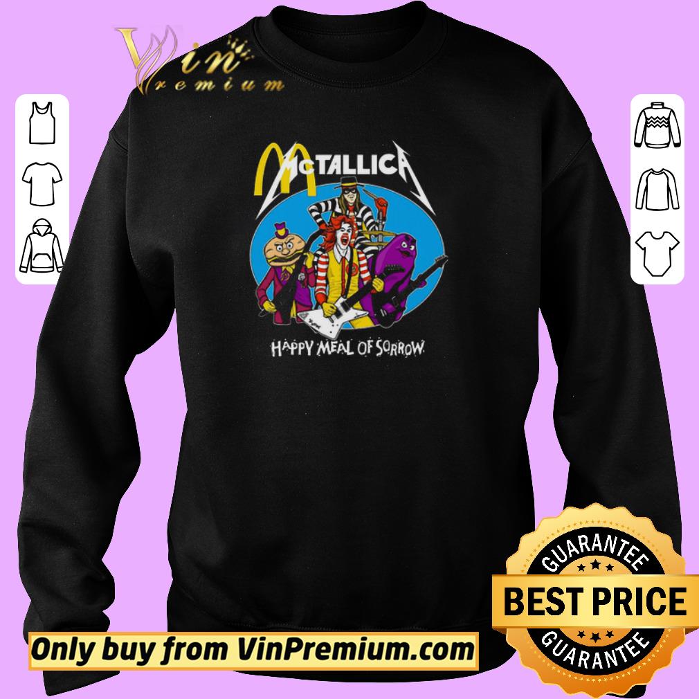 Official Mcdonald's Metallica Happy Meal Of Sorrow shirt