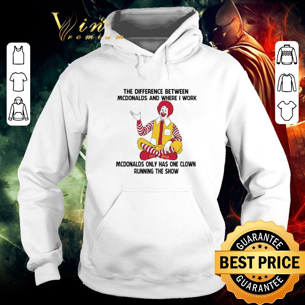 Funny Ronald Mcdonalds Only Has One Clown Running The Show shirt 5 Funny Ronald Mcdonalds Only Has One Clown Running The Show shirt