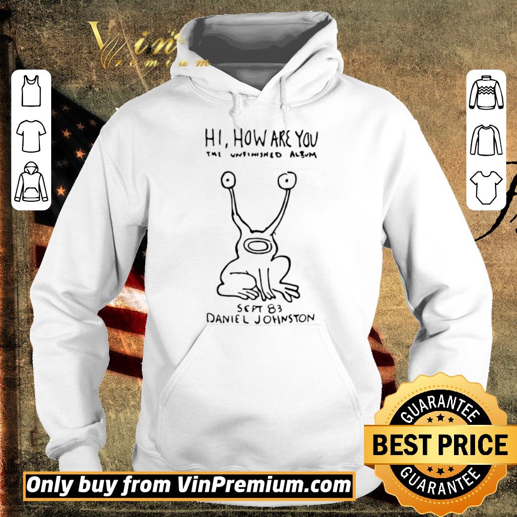Official Kurt cobain daniel johnston hi how are you shirt