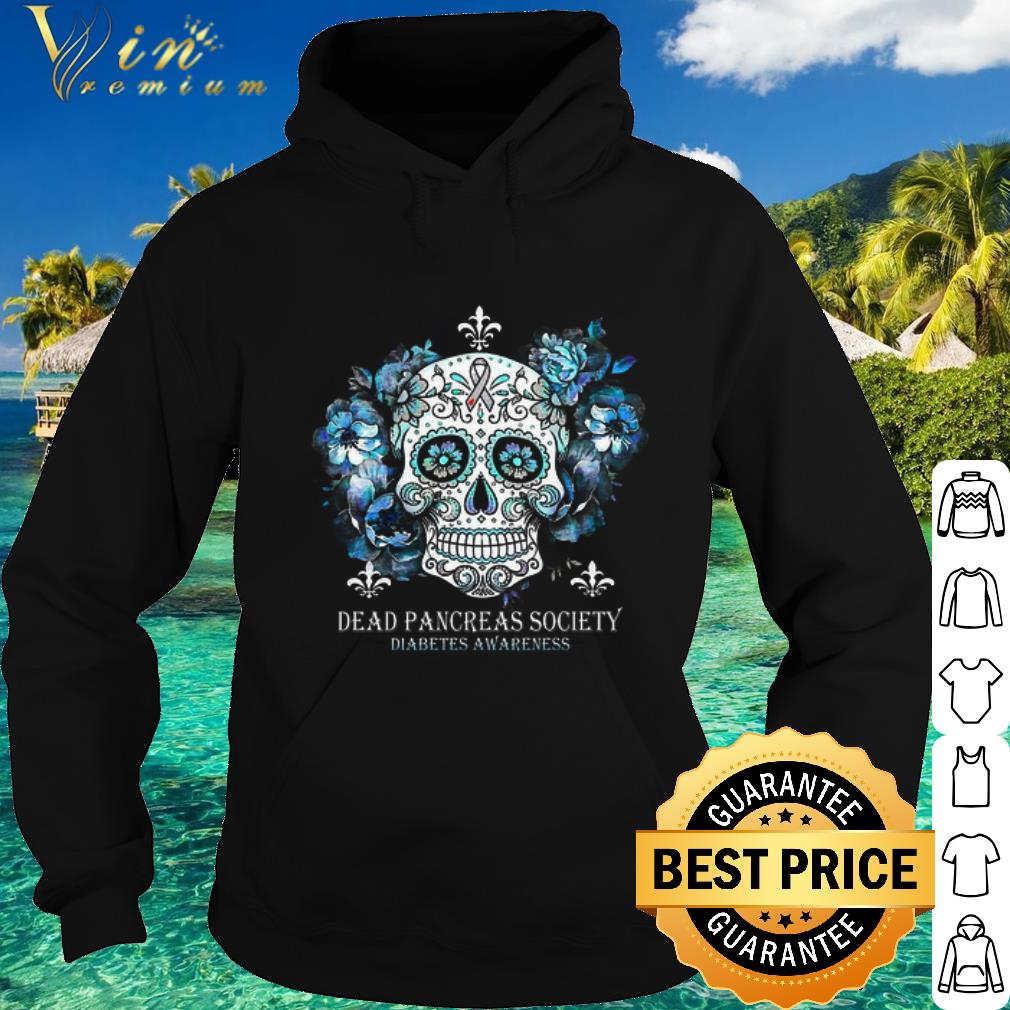 Premium Skull Tattoos Dead Pancreas Society Diabetes Awareness Cancer shirt
