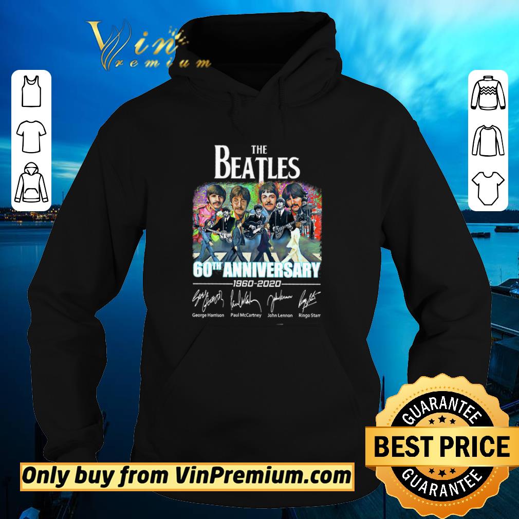 Funny The Beatles 60th Anniversary 1960 2020 Signatures shirt