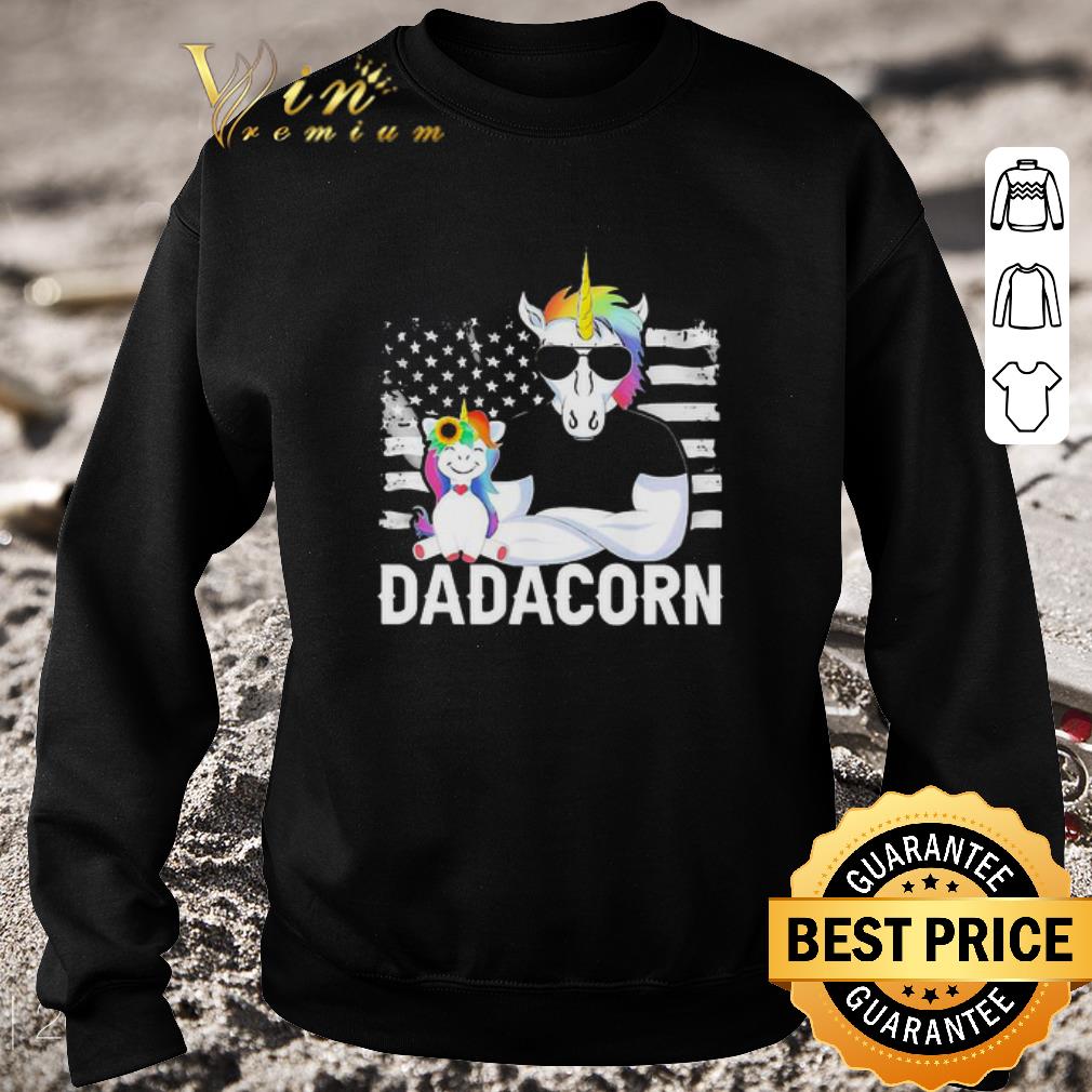 Original American Flag Dadacorn Dad Unicorns Father’s Day shirt