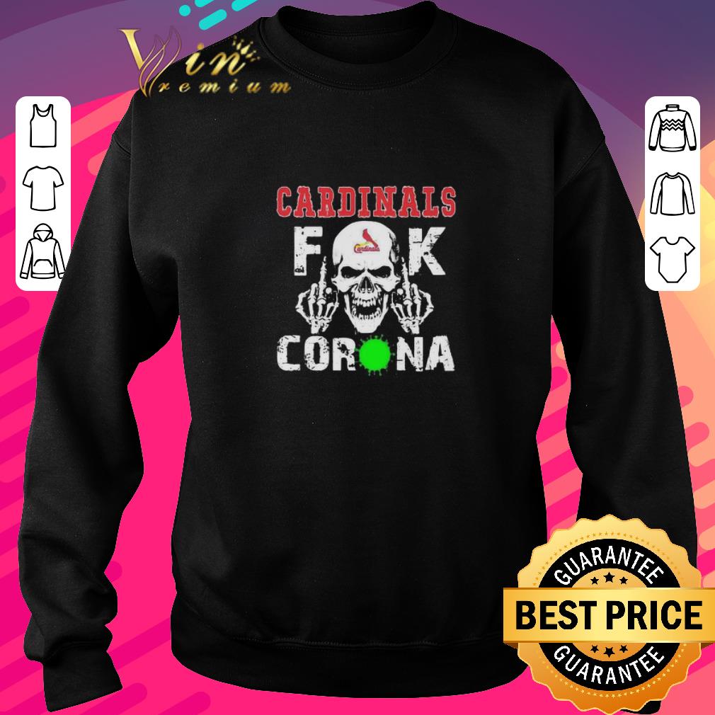 Awesome Skull St. Louis Cardinals Fuck Coronavirus shirt