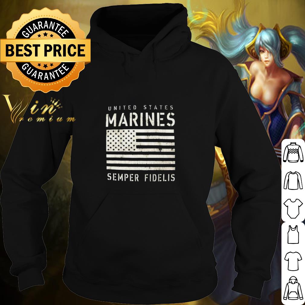 Official United States Marines Semper Fidelis American Flag shirt 5 Official United States Marines Semper Fidelis American Flag shirt