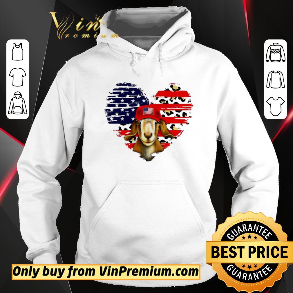 Official Goat Love Leopard American Flag shirt