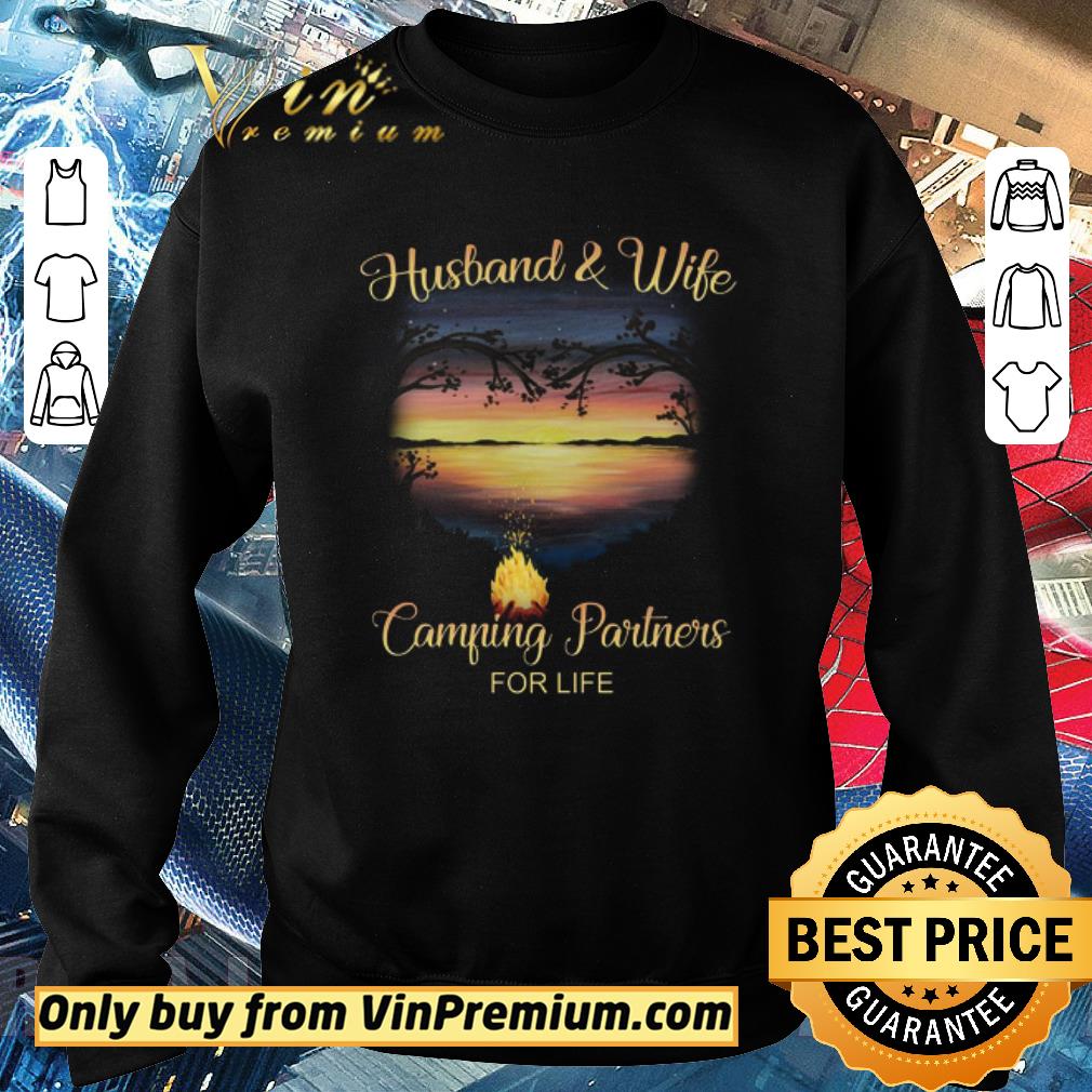 Official Husband and wife camping partners for life shirt