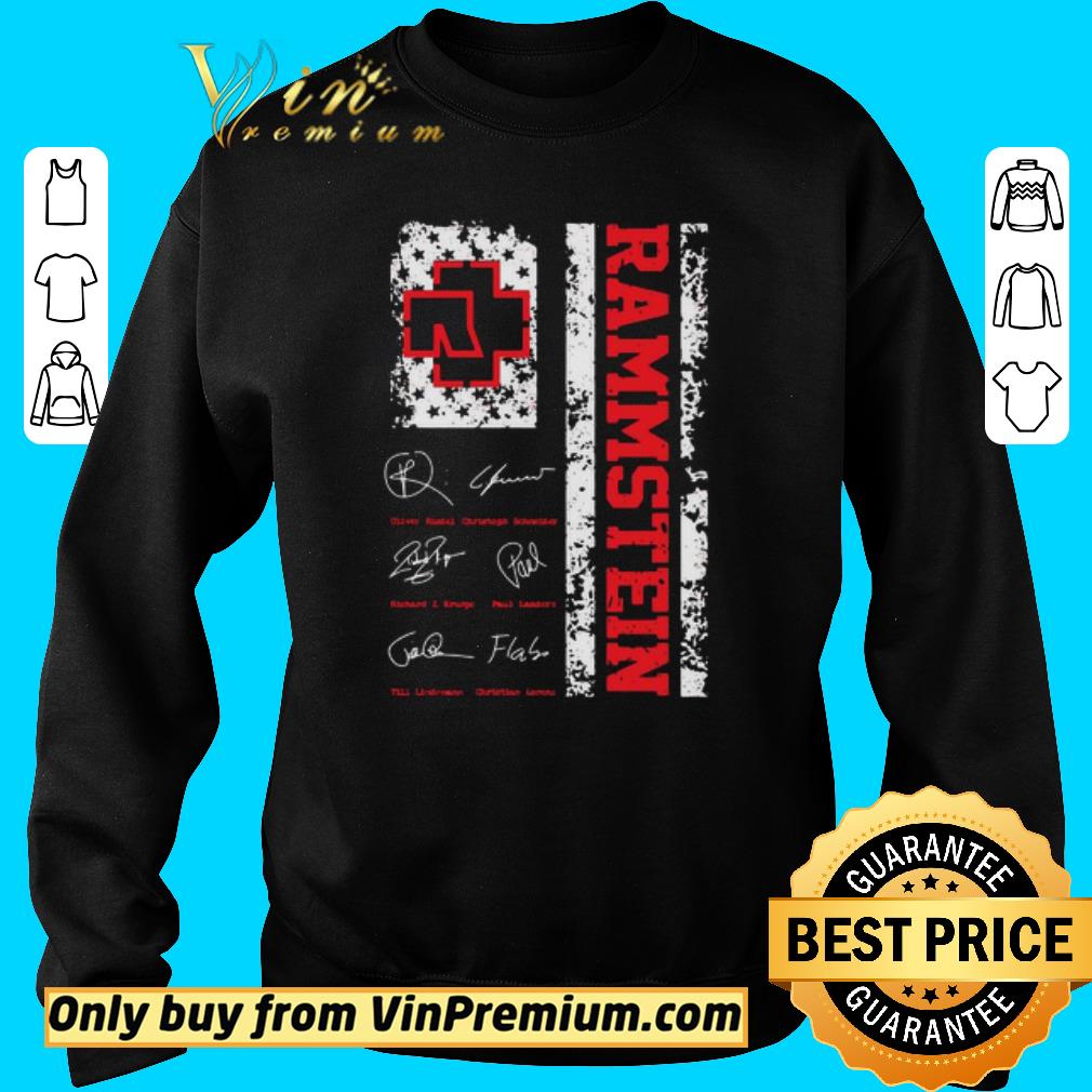 Funny Rammstein American Flag Signatures shirt 5 Funny Rammstein American Flag Signatures shirt