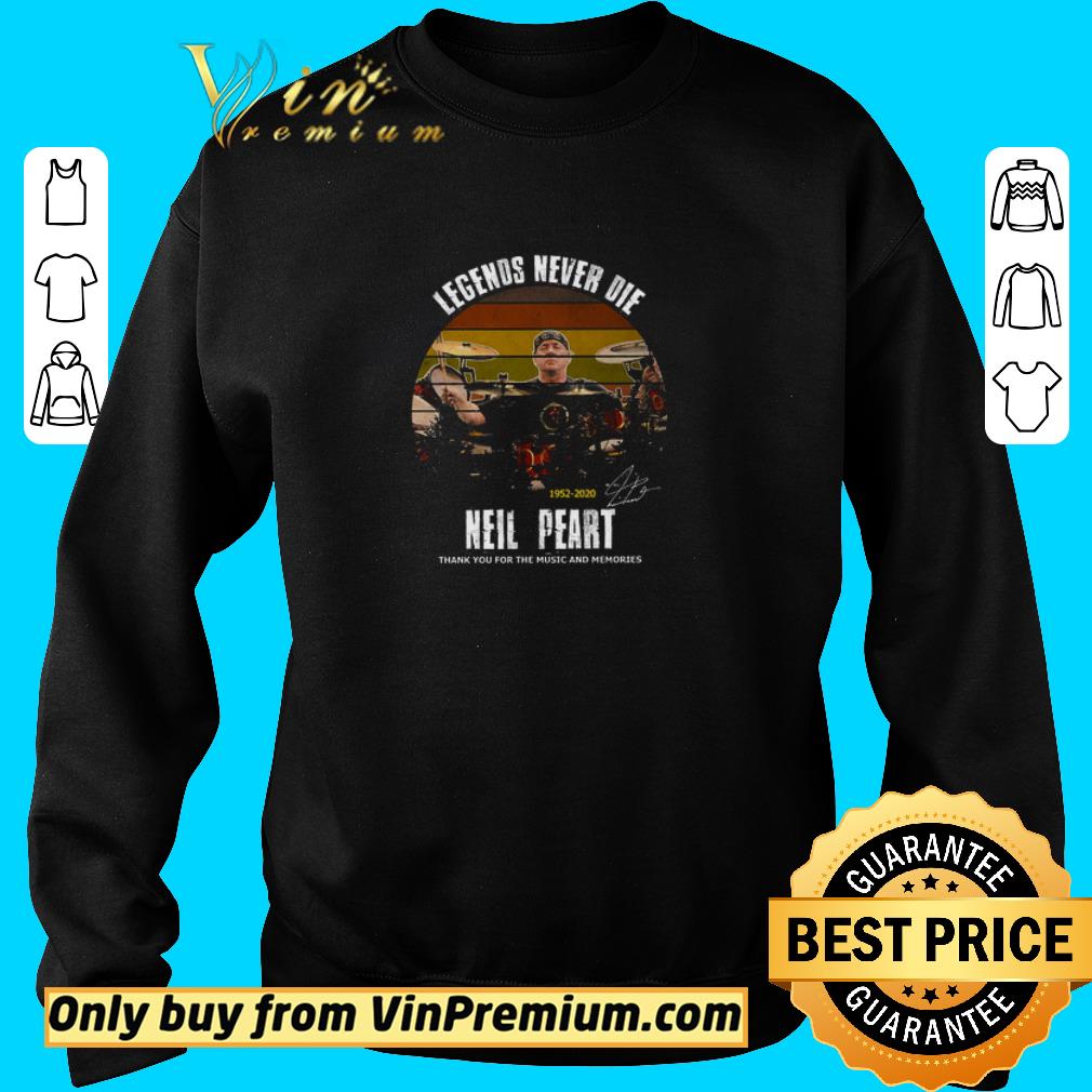 Hot Legends Never Die Neil Peart 1952 2020 Signature Thank You For The Music shirt
