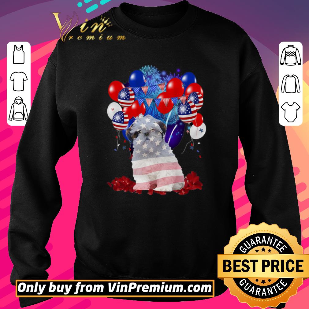 Premium Shih Tzu Happy 4th July American Balloons Flag Dog shirt 5 Premium Shih Tzu Happy 4th July American Balloons Flag Dog shirt