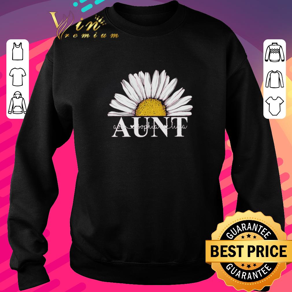 Awesome Aunt Daisy Flower Ava Sophia Lima shirt
