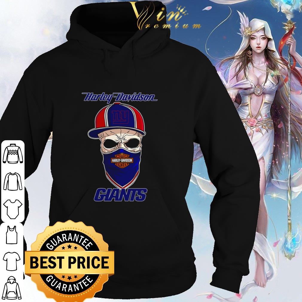 Cool Skull Hat Harley Davidson New York Giants Mask shirt