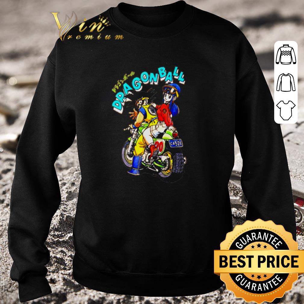 Original Dragon Ball Z Son Goku and Bulma Motorcycle shirt 5 Original Dragon Ball Z Son Goku and Bulma Motorcycle shirt