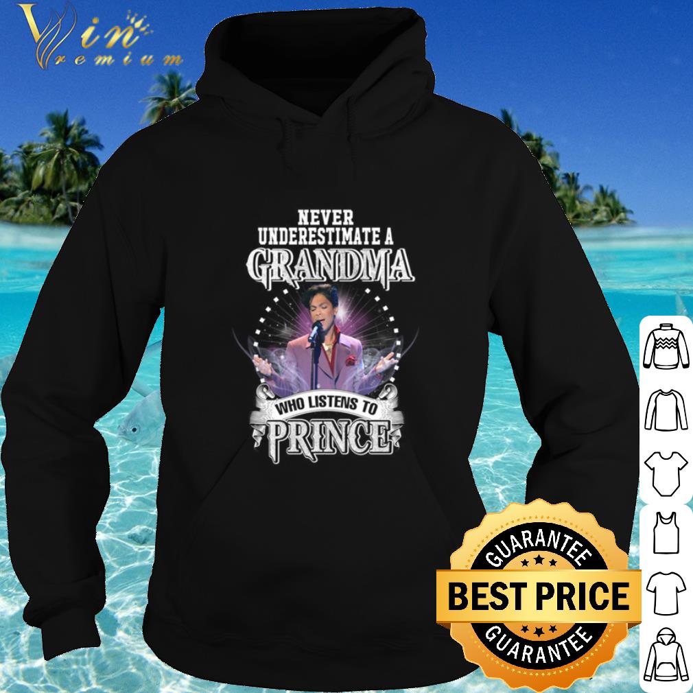 Pretty Never Underestimate A Grandma Who Listens To Prince shirt