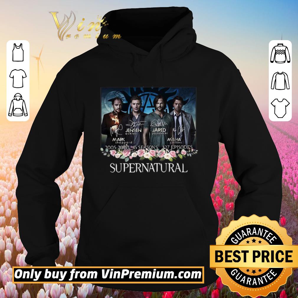 Funny Supernatural 2005 2020 15 seasons 327 episodes signatures shirt 5 Funny Supernatural 2005 2020 15 seasons 327 episodes signatures shirt