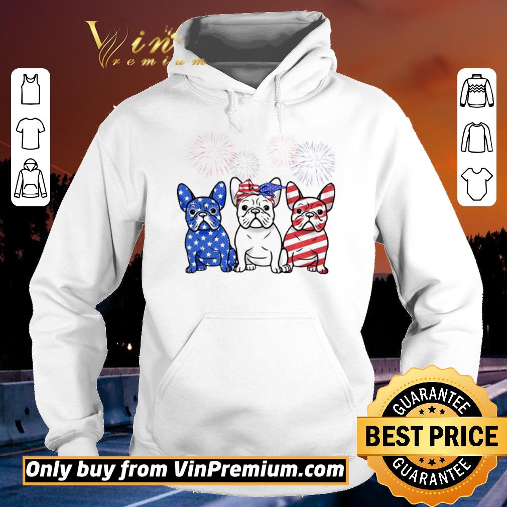 Official French Bulldog American Flag 4th Of July shirt