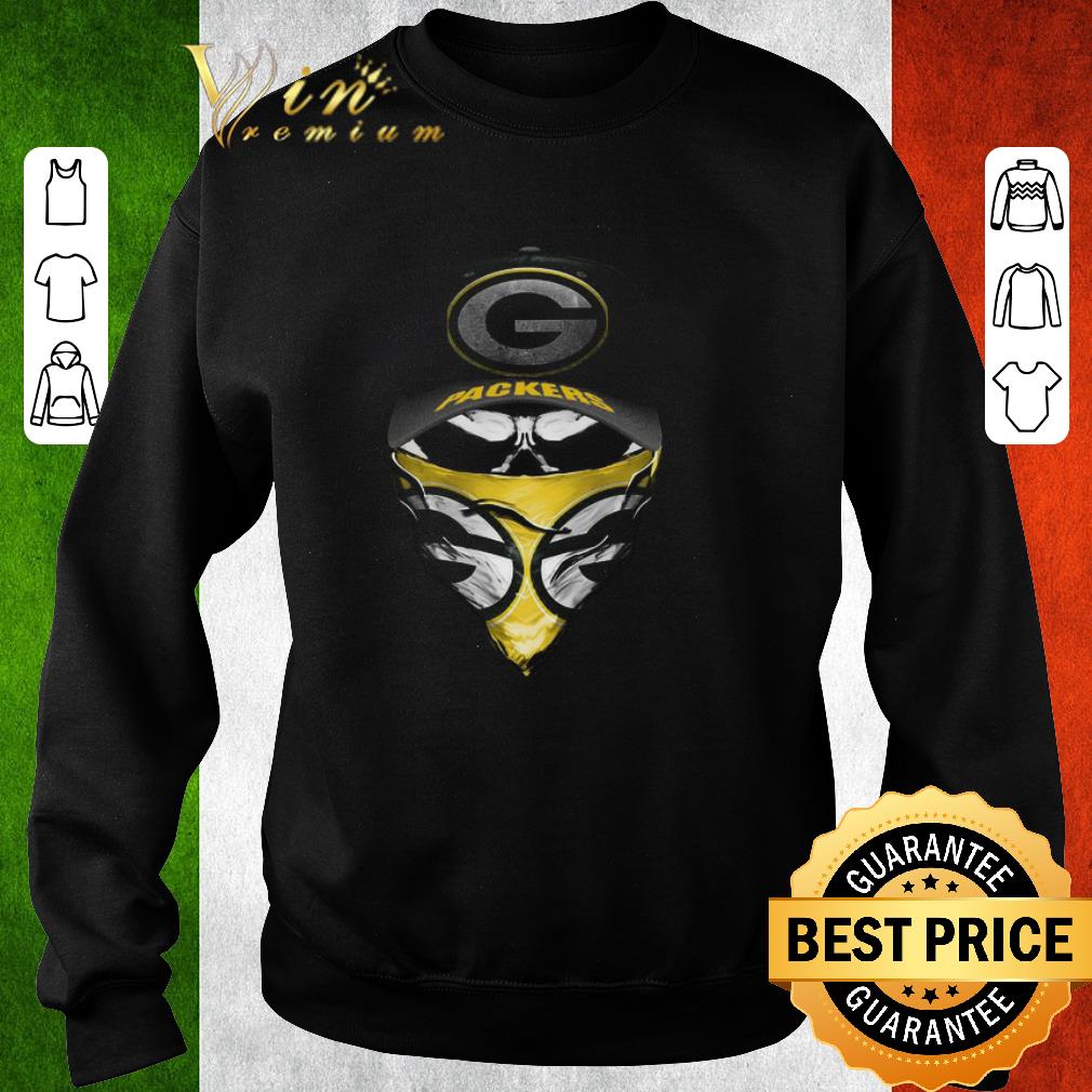 Top Skull mask Green Bay Packers Covid-19 shirt
