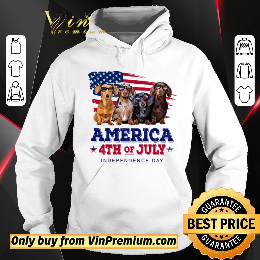Funny Dachshund America 4th Of July Independence Day shirt