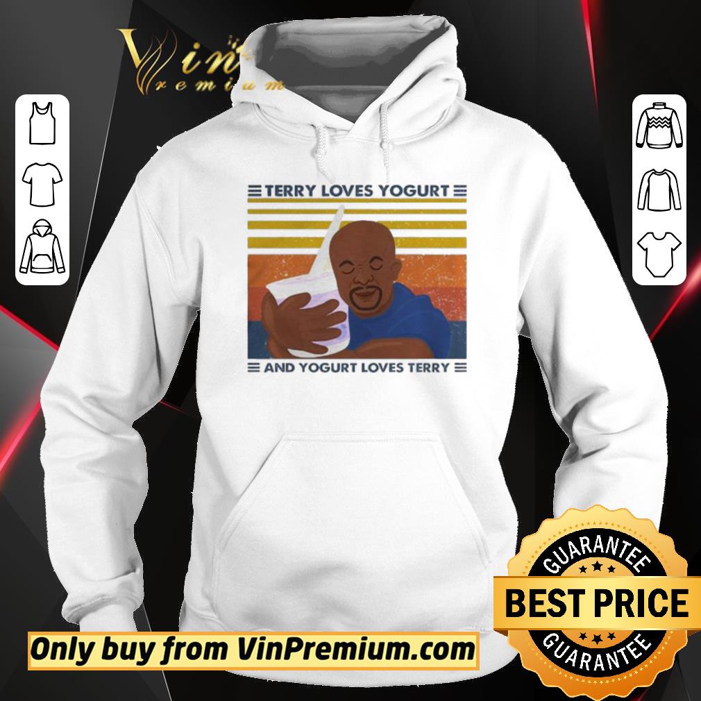 Official Brooklyn nine terry loves yogurt and yogurt loves terry vintage retro shirt