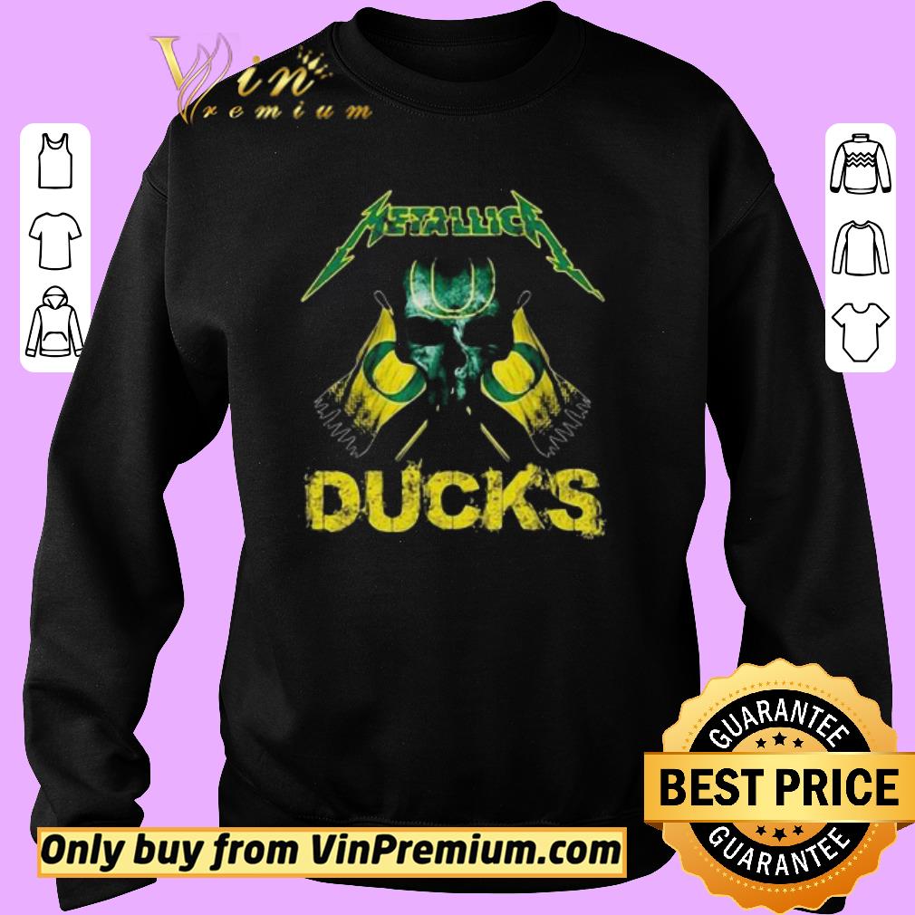 Official Skull metallica oregon ducks flag shirt