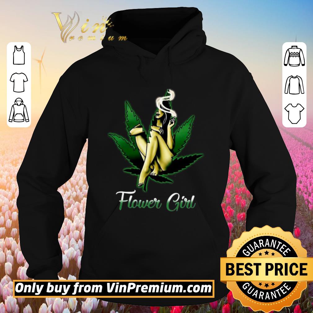 Official Flower Girl Smoking Weed Leaf shirt
