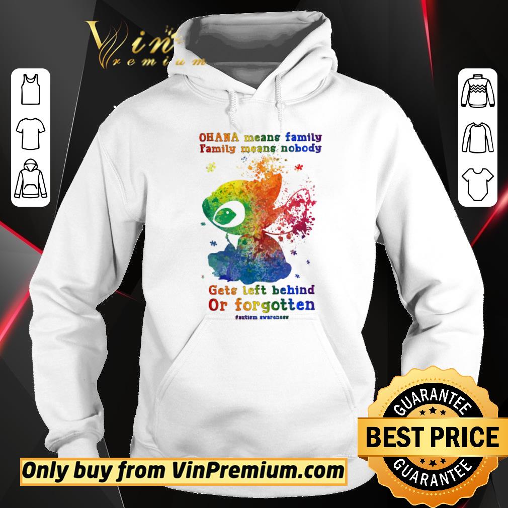 Premium Stitch Watercolor Autism Awareness Ohana Means Family Means Nobody shirt 5 Premium Stitch Watercolor Autism Awareness Ohana Means Family Means Nobody shirt