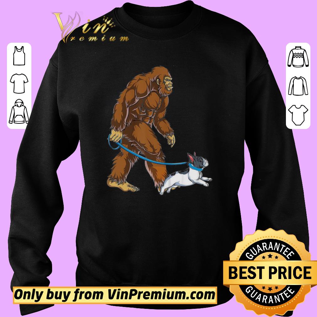 Pretty Bigfoot Sasquatch Walking French Bulldog shirt 5 Pretty Bigfoot Sasquatch Walking French Bulldog shirt