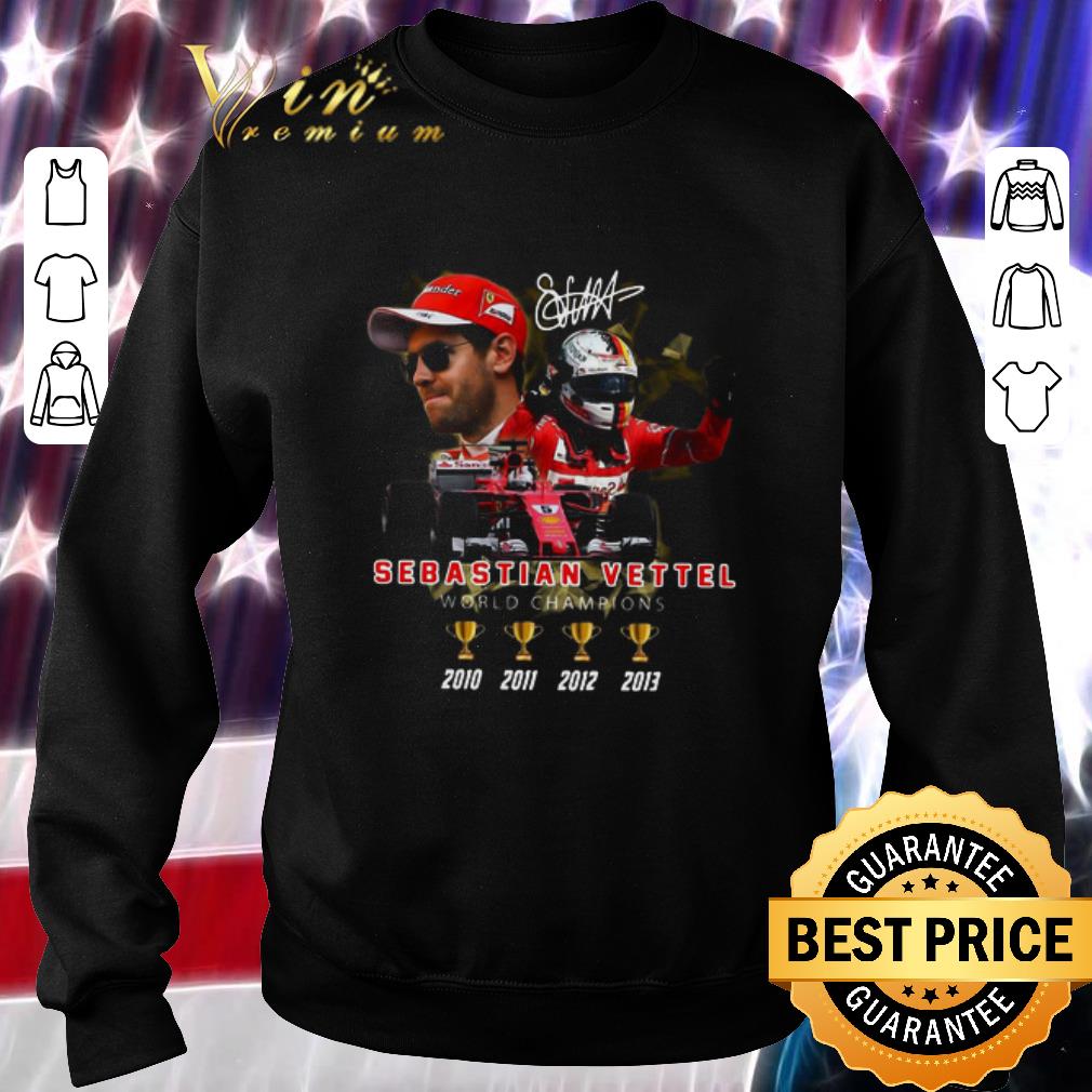 Original Sebastian Vettel World Champions 4 cup 2010-2013 shirt 5 Original Sebastian Vettel World Champions 4 cup 2010-2013 shirt