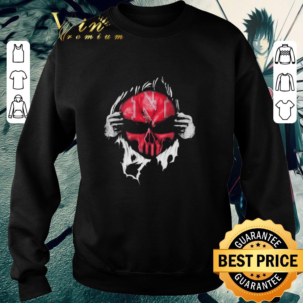Official Insides Me Skull Nebraska Cornhuskers Logo shirt 5 Official Insides Me Skull Nebraska Cornhuskers Logo shirt